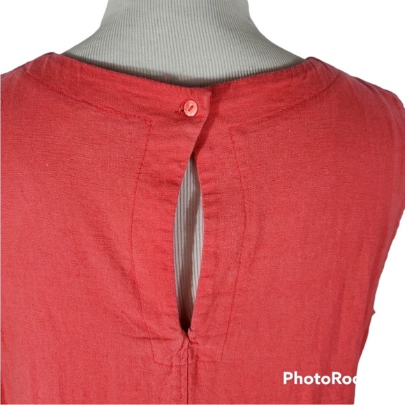 NEW Cynthia Rowley, 2X, Coral, Sleeveless, Assymetrical Hem - Picture 4 of 10